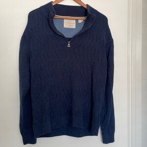 Blue knitted sweater, XXL